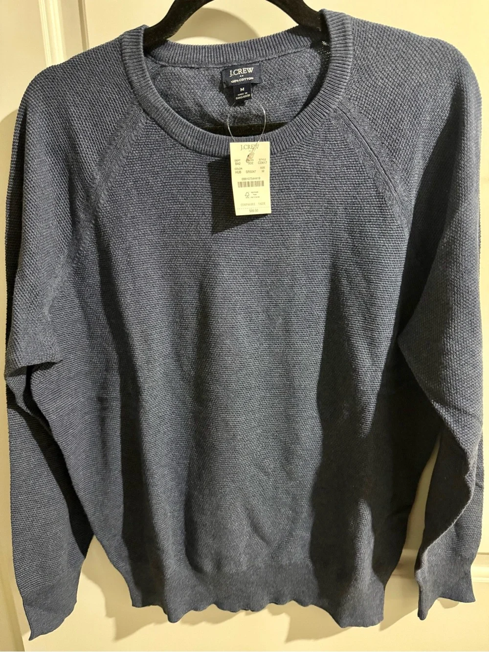 2 Men's J Crew Sweaters- Light Blue and Navy